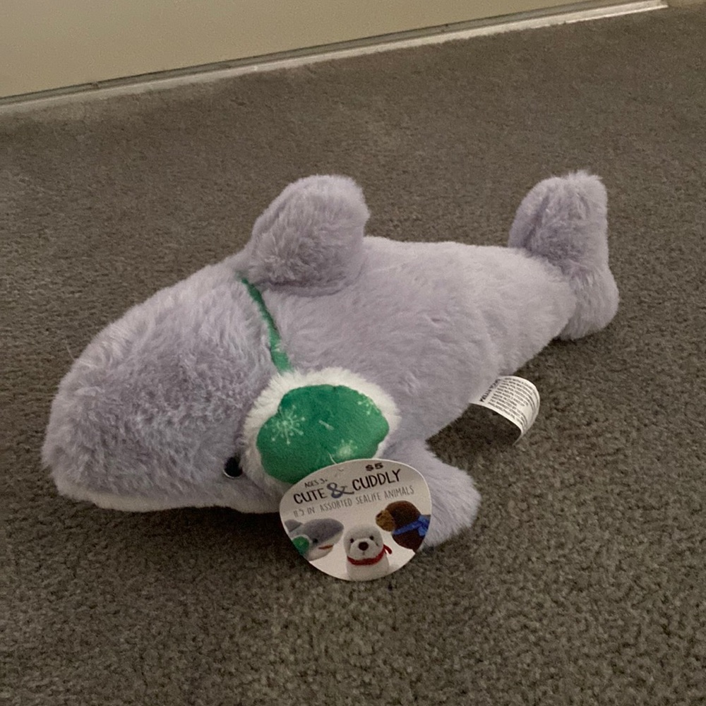 Christmas themed stuffed animal shark!
